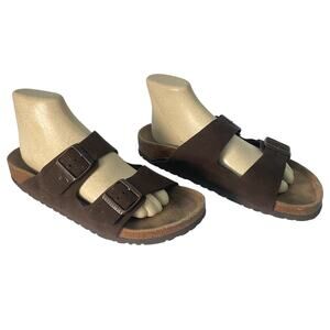 Birkenstock Arizona Brown Birko Flor Slide Sandals Men’s Size 11.5 Preowned